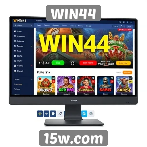 Análise da interface do usuário no site WIN44